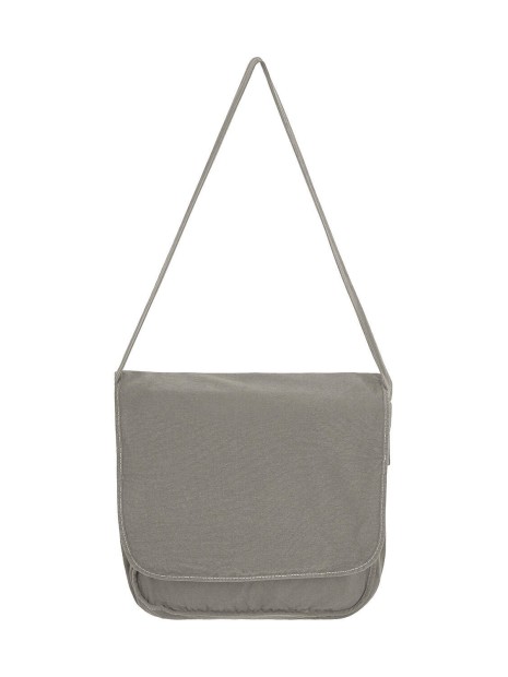 BAGS BY JASSZ Canvas Messenger gris neutre personnalisable